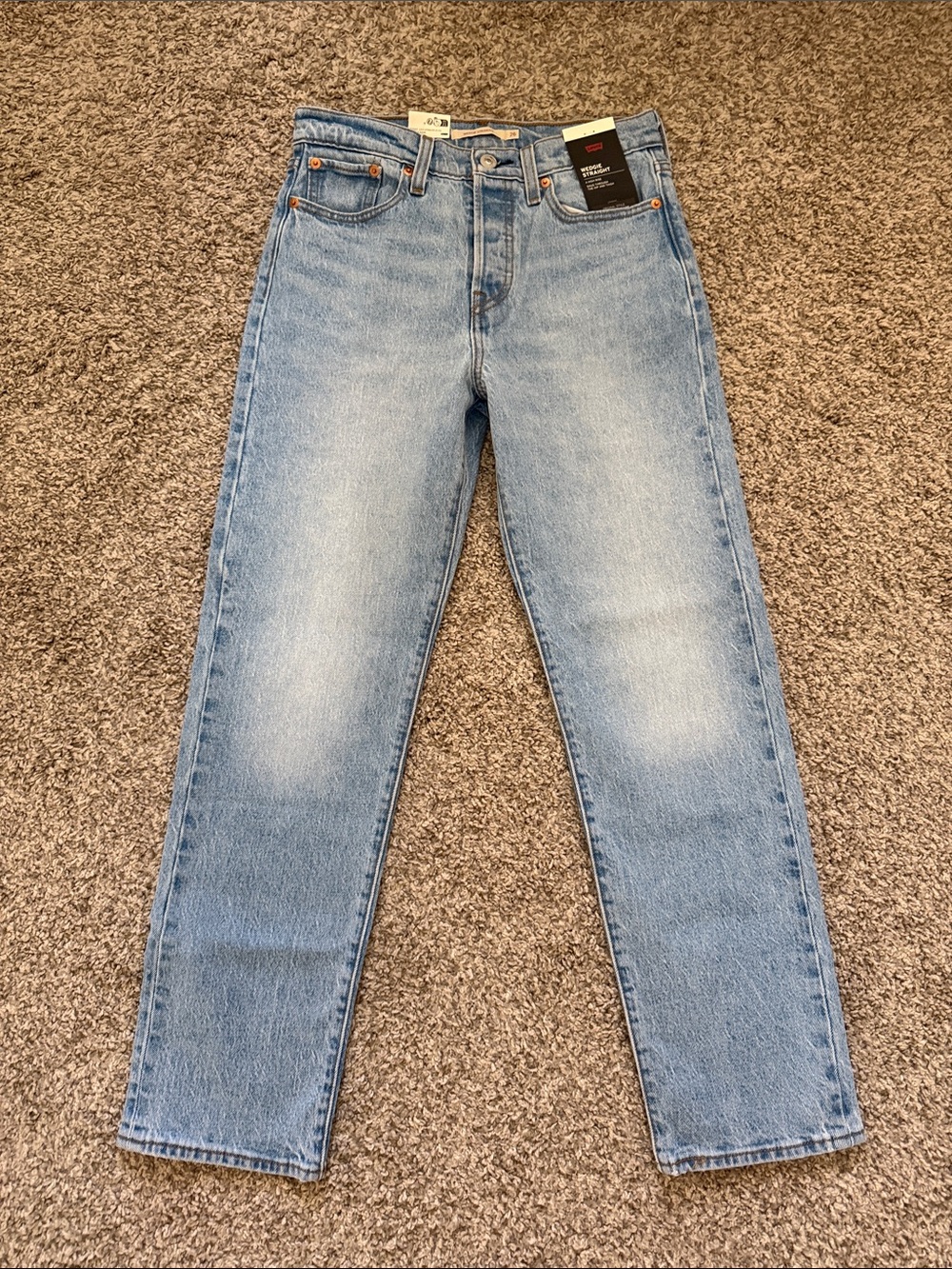 NWT Levi's Light Blue Wedgie Straight Jeans